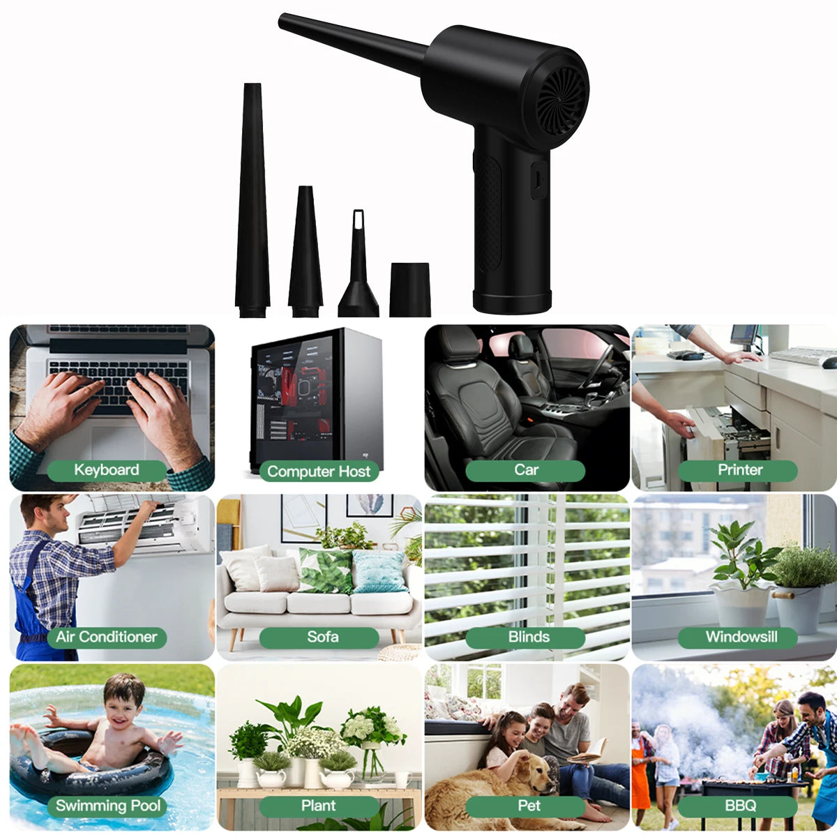portable Electric Air Duster -Powerful cordless cleaning