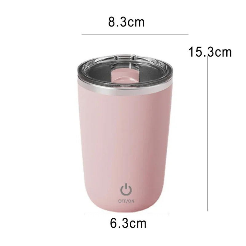Automatic Self-contact Cup, 304 Stainless Steel Rechargeable Magnetic Cup, Smart Stirrer, Water Bottle Mugs
