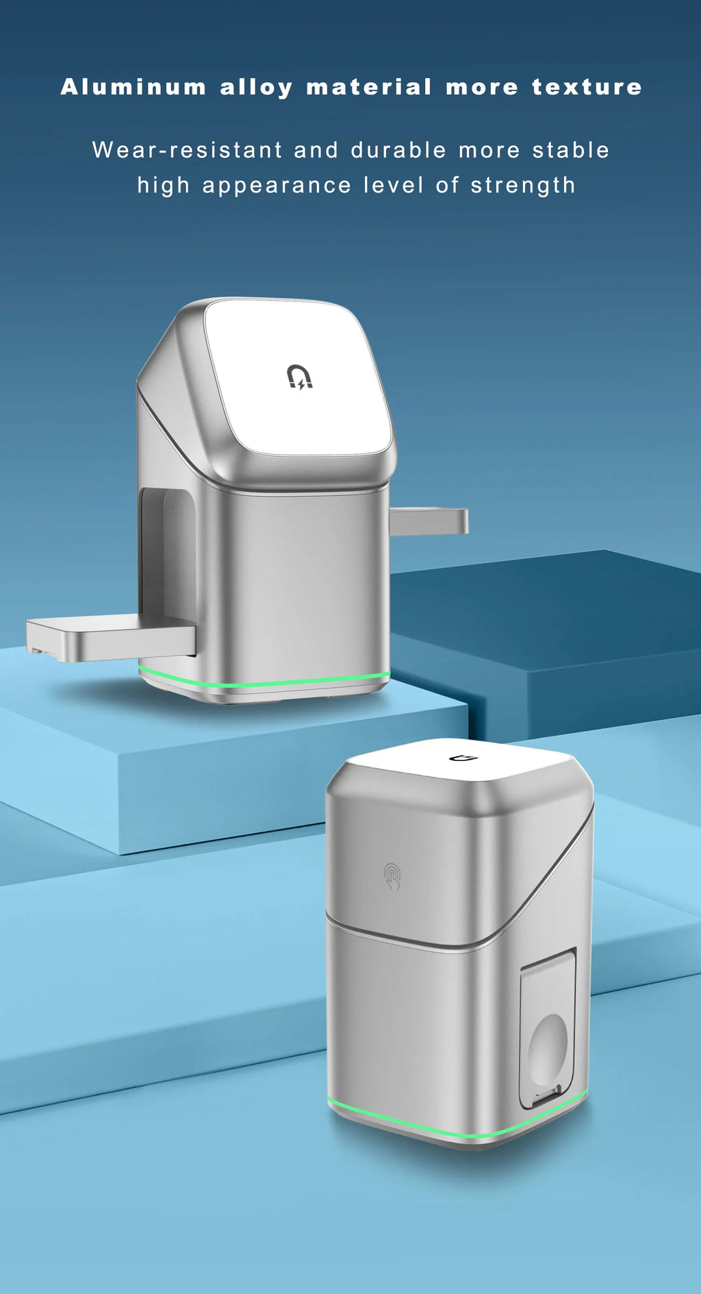 3 in 1 Rotating Magnetic Wireless Charging Station
