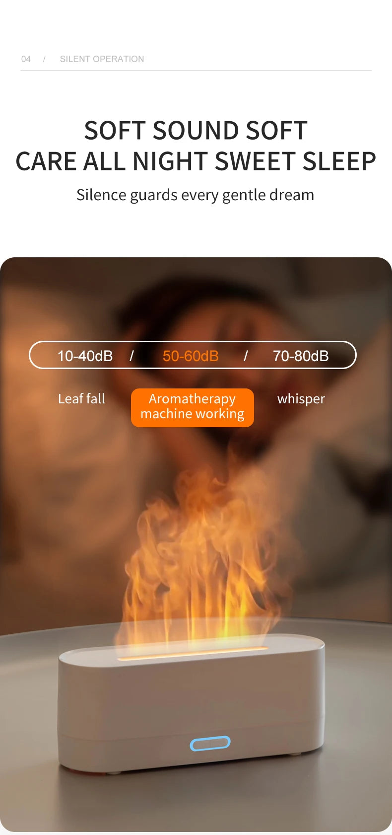 Flame Diffuser Humidifier 7 Colors Light Changing Essential Oil Diffusers Aromatherapy Diffusers for Home Office Bedroom