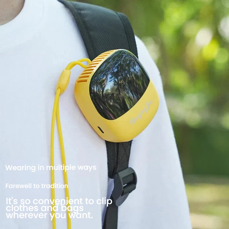 Portable Bladeless Neck Fan _Hands -free Rechargeable Personal cooling fan