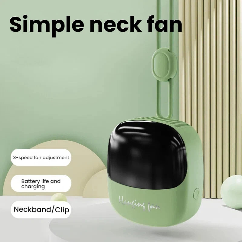 Portable Bladeless Neck Fan _Hands -free Rechargeable Personal cooling fan