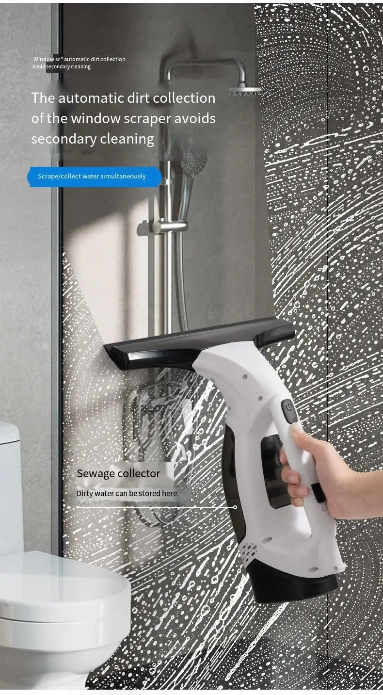 Cordless Electric Window Cleaner Machine Multifunctional Rechargeable Automatic Portable Glass Cleaner Tools