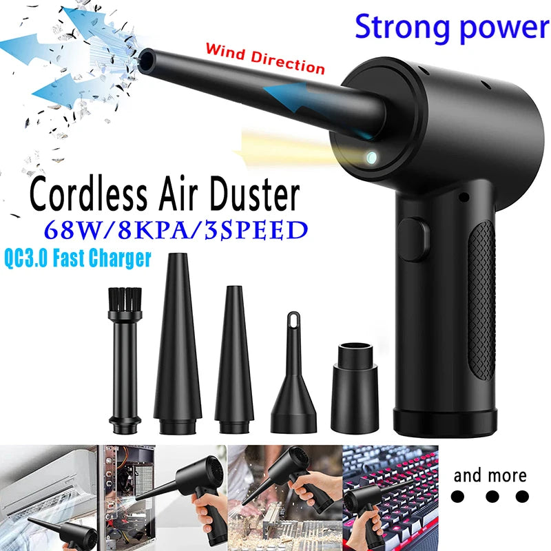 portable Electric Air Duster -Powerful cordless cleaning