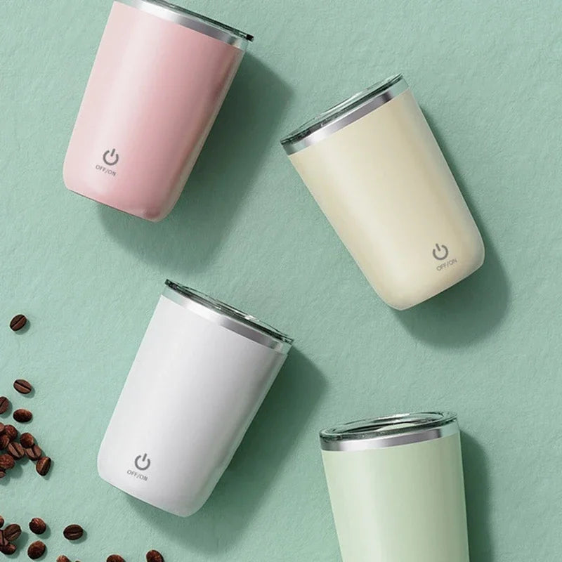 Automatic Self-contact Cup, 304 Stainless Steel Rechargeable Magnetic Cup, Smart Stirrer, Water Bottle Mugs