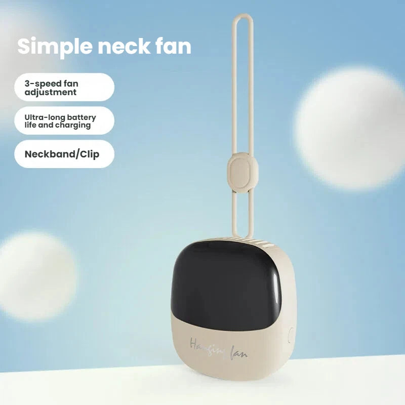 Portable Bladeless Neck Fan _Hands -free Rechargeable Personal cooling fan