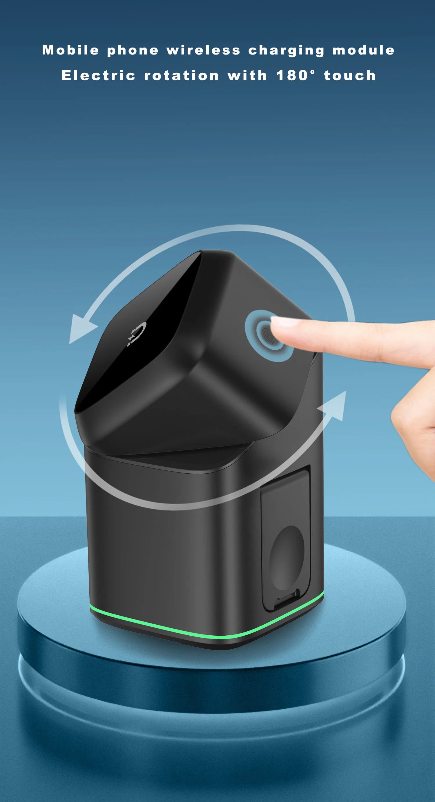 3 in 1 Rotating Magnetic Wireless Charging Station