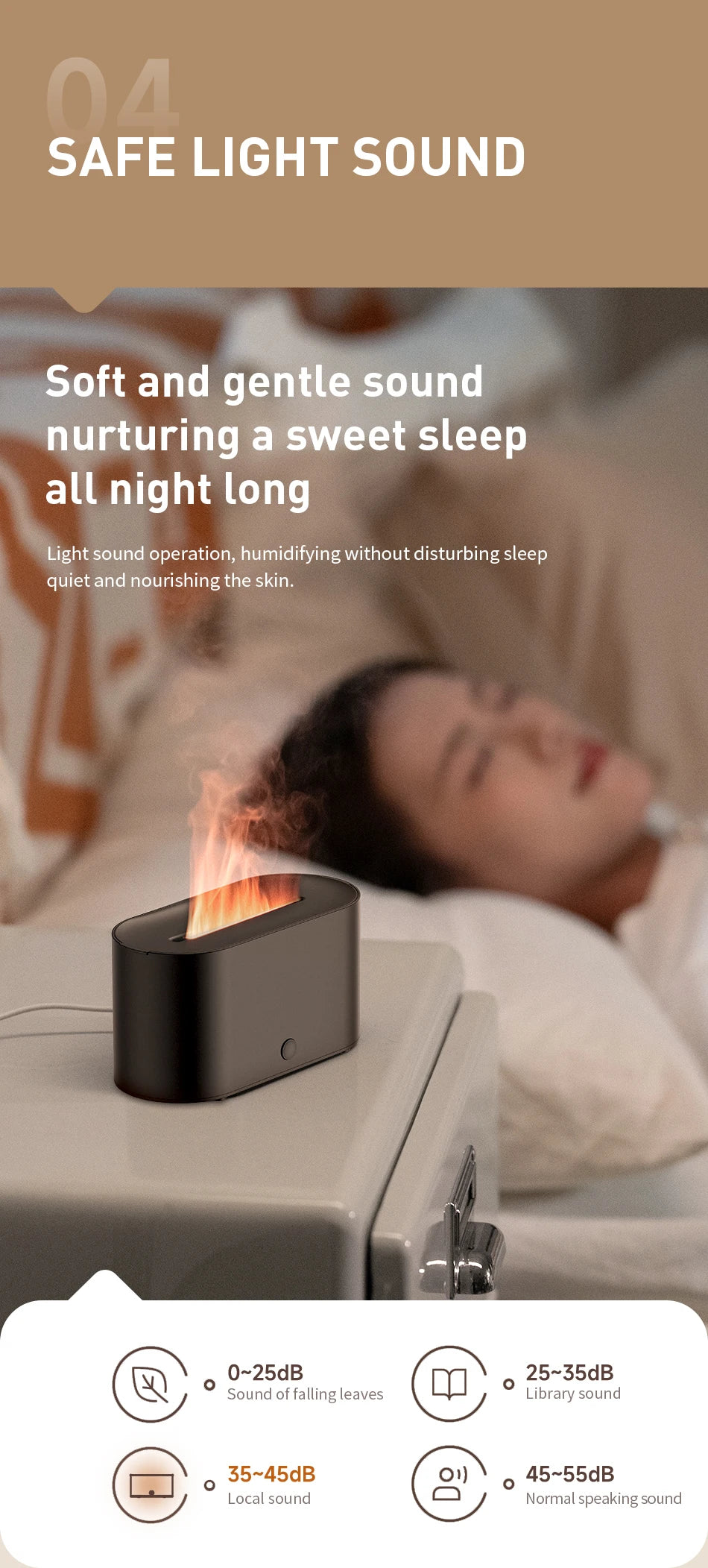Flame Diffuser Humidifier 7 Colors Light Changing Essential Oil Diffusers Aromatherapy Diffusers for Home Office Bedroom