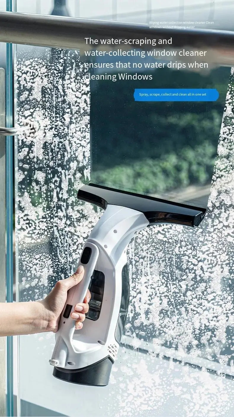 Cordless Electric Window Cleaner Machine Multifunctional Rechargeable Automatic Portable Glass Cleaner Tools