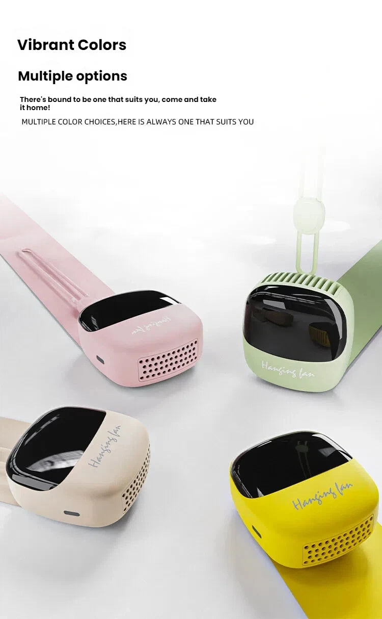 Portable Bladeless Neck Fan _Hands -free Rechargeable Personal cooling fan