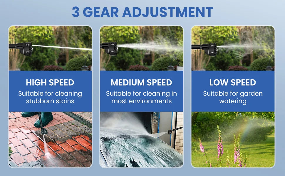 60Bar car water gun home garden cleaning tools 6 in 1 versatile high pressure cleaning machine Home car wash for washing cars